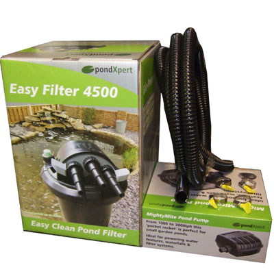 pondxpert easypond 2000 pump & filter set