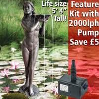 Bermuda Sarah Statuette & Oase Neptun 2000 Pump
