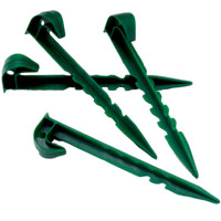 Weed Control Plastic Fabric Pegs X 10