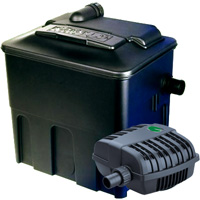 Image of Hozelock Ecocel 2500 Filter & PondXpert MightyMite 2000 Pump Set