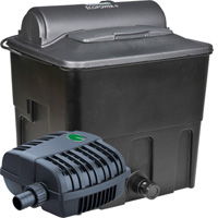 Image of Hozelock Ecopower 4000 Filter & PondXpert MightyMite 2000 Pump Set