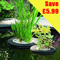 Click to view product details and reviews for Pondxpert Floating Round Planters 25cm And 35cm Set.