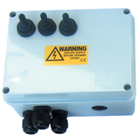 3 way Armoured Cable Weatherproof Switch Box