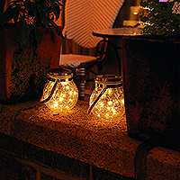 Image of PondXpert Solar Crackle Lamp (Set of 2)