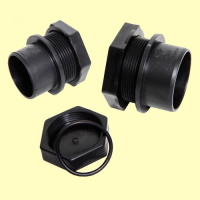 Image of Kockney Koi Threaded Tank Connector & Back Nut (1.5 Inches)