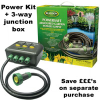 Blagdon PowerSafe Armoured Supply 15M with 3-way Junction Box