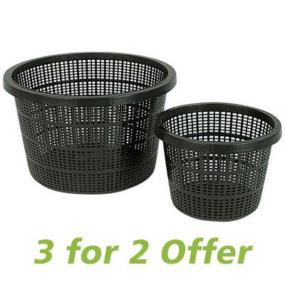Ubbink Medium Round Planting Baskets 20 x 13cm, 3 for 2