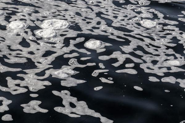 foamy water