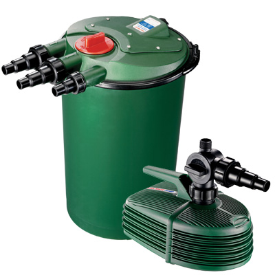 fish mate 10000 pressure filter & 5000 pump set