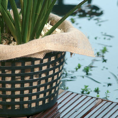 ubbink hessian squares pond basket liners (x5)