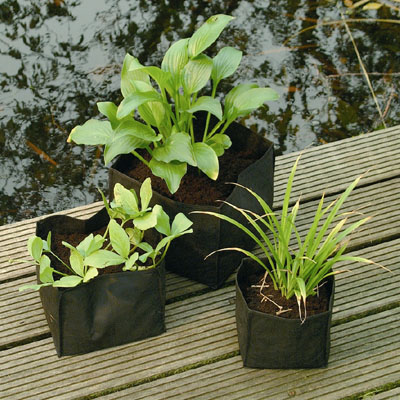 velda small square pond planting bags (18 x 18 x 18cm, 3 for 2)