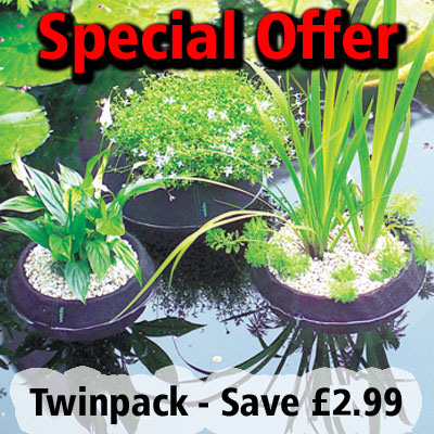 laguna floating pond planters (25 & 35cm set)