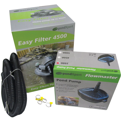 pondxpert easypond 4500 pump & filter set