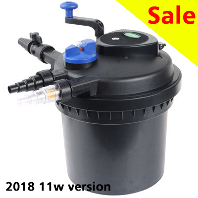 pondxpert spinclean 6000 pond filter (11w uvc)