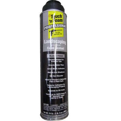 touch 'n foam black waterfall expanding foam (680g)