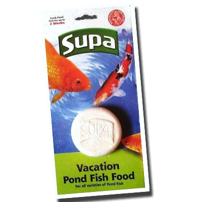 supa vacation pond fish food block