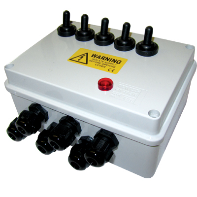 pondxpert 5-way weatherproof switch box