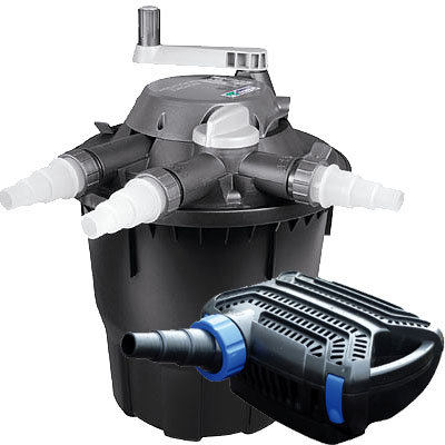hozelock bioforce revolution 9000 filter & pondxpert freeflow 6000 pump set