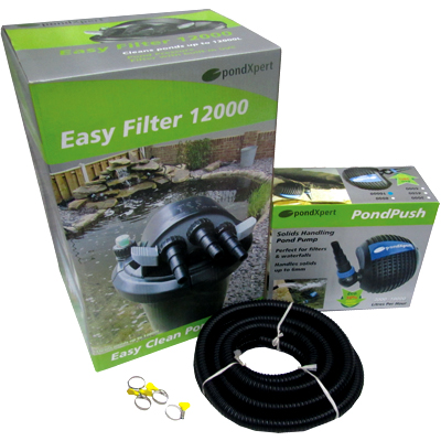 pondxpert easypond 10000 pump & filter set