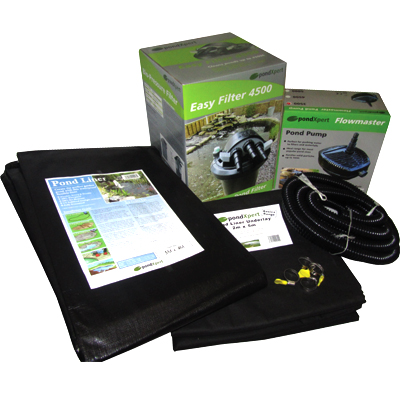  pondxpert easypond 4500 pond kit with liner & underlay