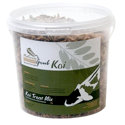 natures grub koi treat mix pond food (1kg)