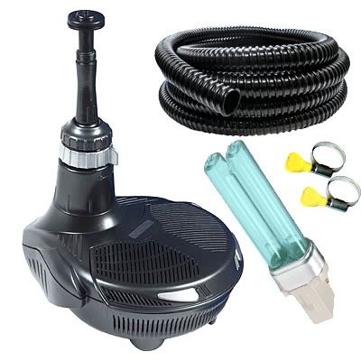 hozelock easyclear 4500 (7w uvc, includes hose, clips & bulb)