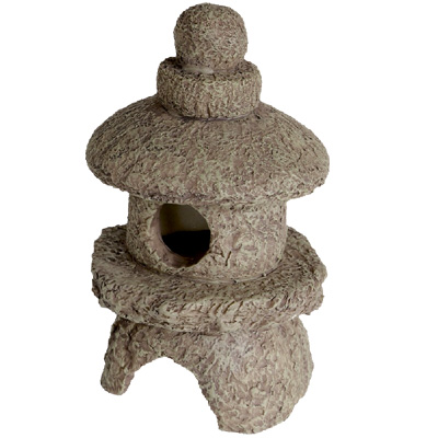 superfish zen deco stone-finish pagoda ornament