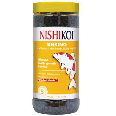 Nishikoi Sinking Pellet 760g Small Pellets Branded Food