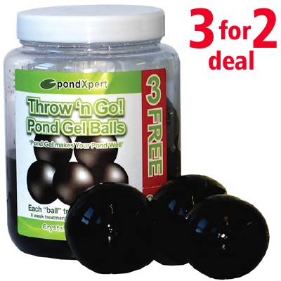 pondxpert throw 'n go! gel balls (8 balls, 3 for 2)