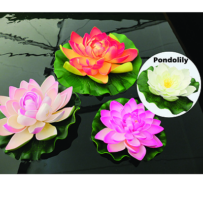 pondxpert artificial lily triple pack