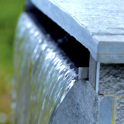 oase stainless steel waterfall 30cm