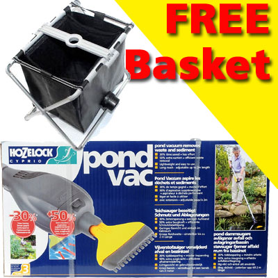 hozelock pond vacuum (includes vac basket)
