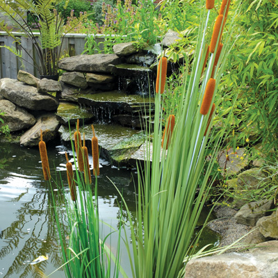 velda bulrush artificial plants (twin pack)