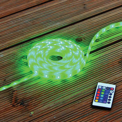 heissner led rope light 5m (rgb colour change)