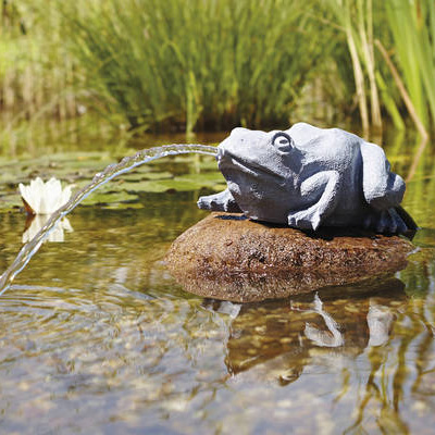 spitter frog feature solar oase pump pond pondkeeper