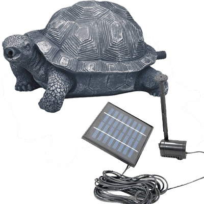 oase turtle spitter with solar pump