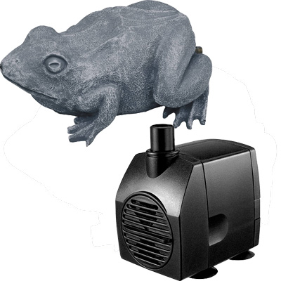 oase frog spitter with feature pump