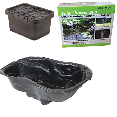 pondxpert ecofilter 2000 pond kit with preformed pond