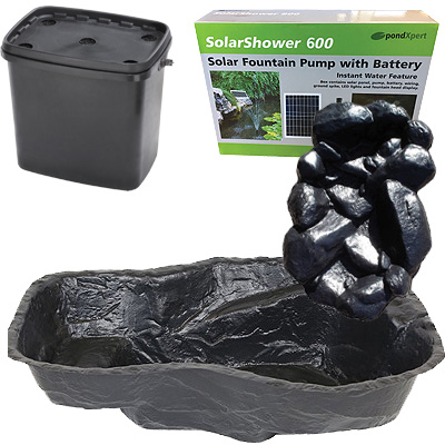 pondxpert ecofilter 4000 pond kit with preformed pond & waterfall