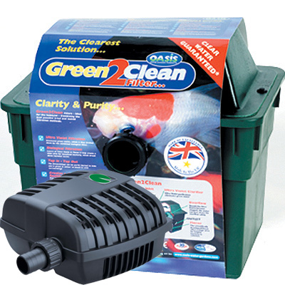 lotus green2clean 3000 filter & pondxpert mightymite 2000 pump set