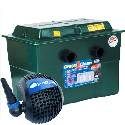 lotus green2clean 48000 filter & pondxpert pondpush 12000 pump set