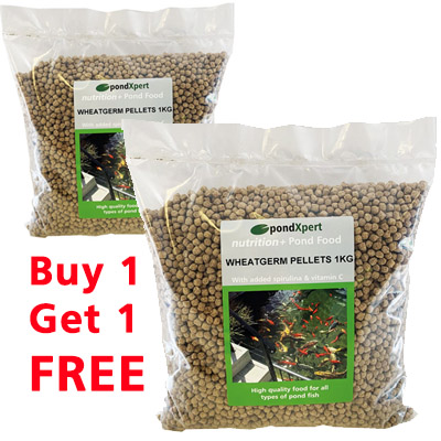 pondxpert wheatgerm pellets bogof (1kg)