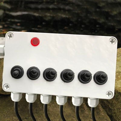 Outdoor Garden Switch Box for Ponds Escarpins LIGHTING-with Farideh DEL 