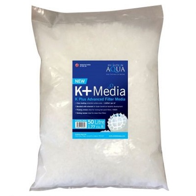 evolution aqua kaldnes k+ floating bio media (50 litres, white)