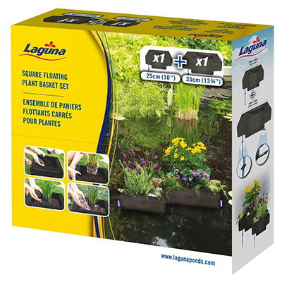 laguna square floating planters set (25cm & 35cm)