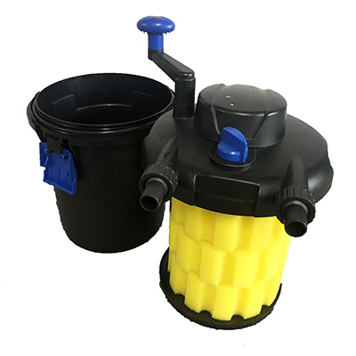 pondhero turn2clean 3000 pump & filter set