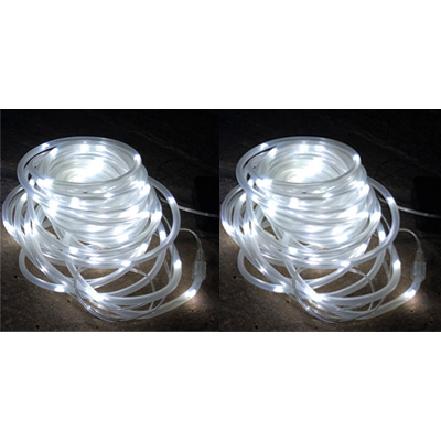 PondXpert Solar LED Rope Light 50 Hollow Set of 2 Solar