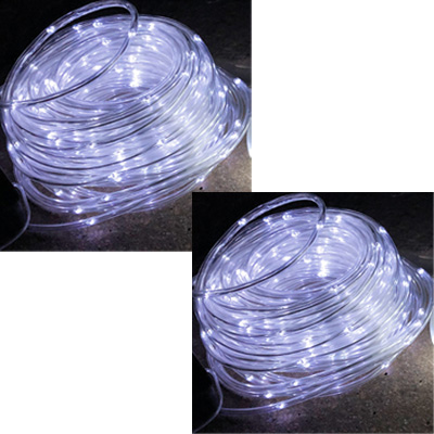 pondxpert solar led rope light 100 (solid, set of 2)