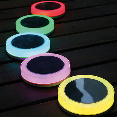 pondxpert ponddisc floating solar light (single)