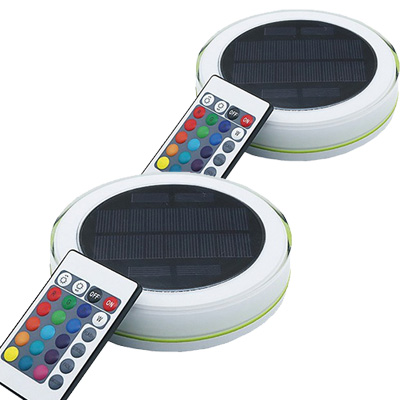 pondxpert ponddisc floating solar light (set of 2)